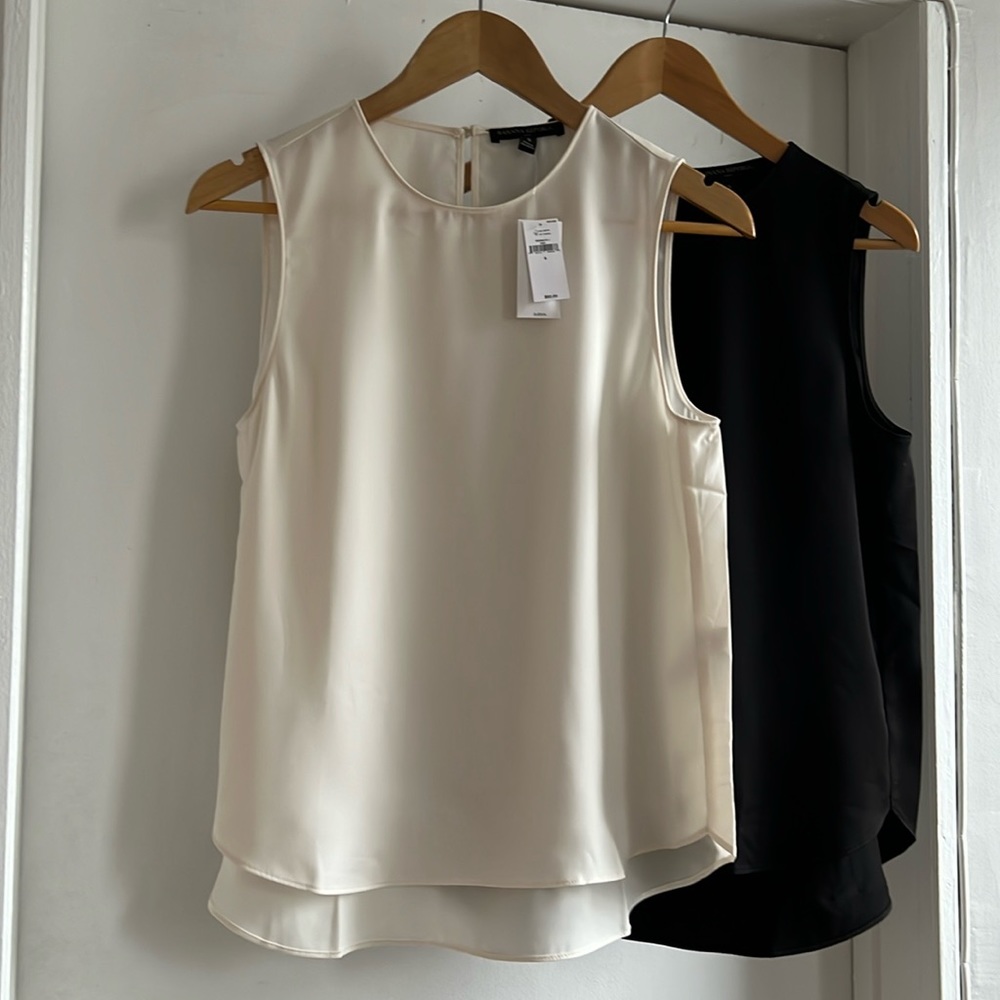 Lot of 2 Banana Republic tops, one NWT, size S